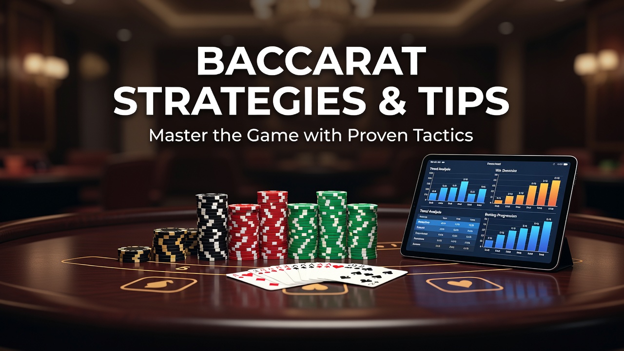 Baccarat-Spieltisch mit Karten und Chips in einem deutschen Live-Casino