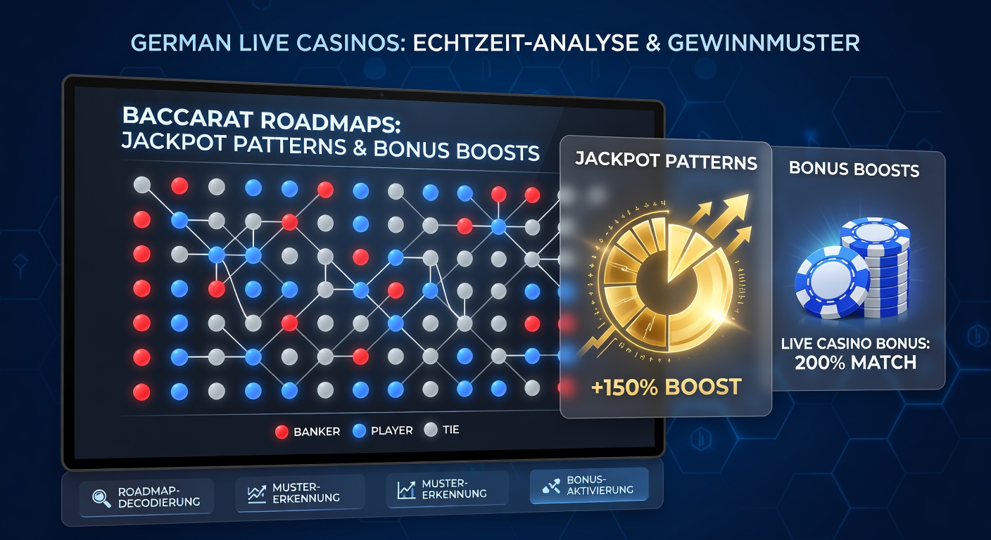 Live-Baccarat-Tisch mit aktiver Roadmap und Bonus-Anzeige in einem deutschen Online-Casino