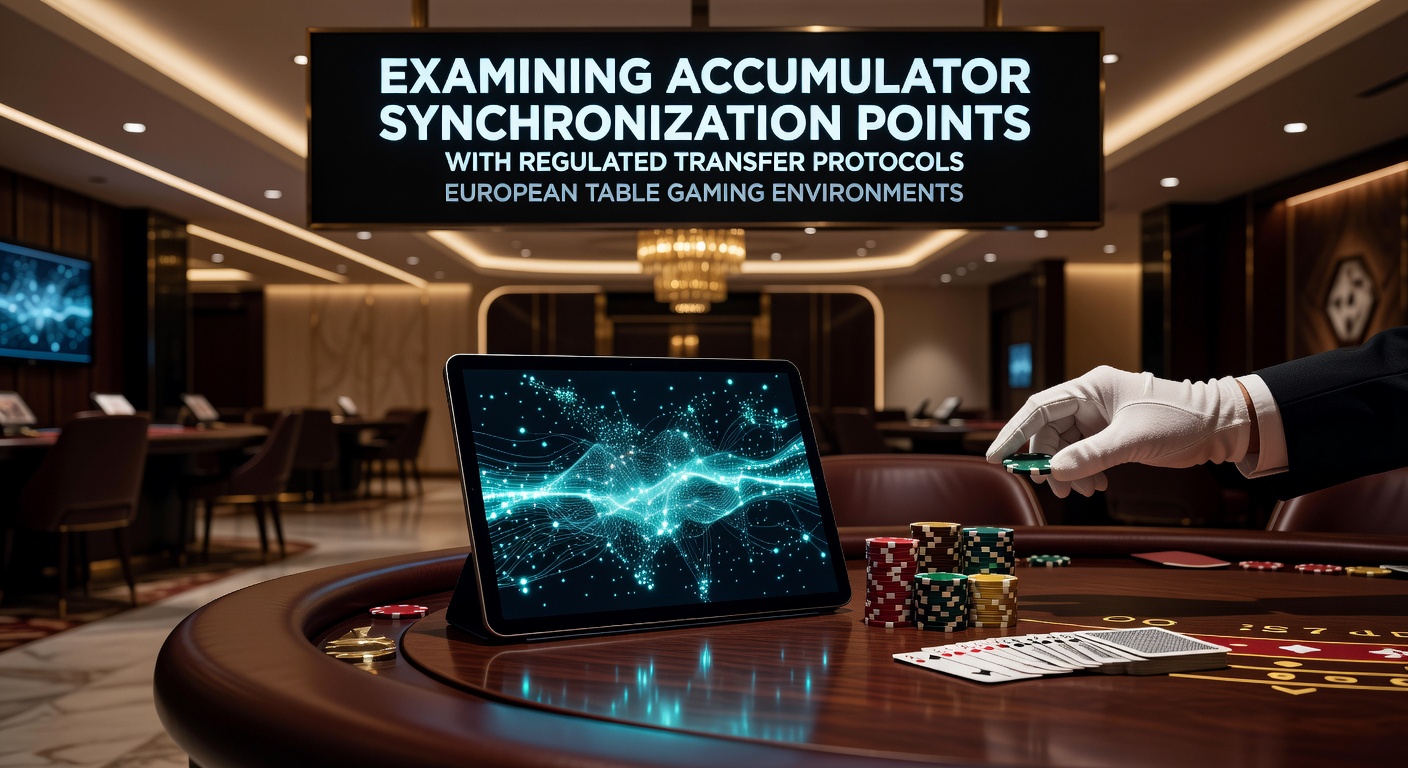 Darstellung von Synchronisationspunkten in Akkumulator-Systemen für europäische Tischspiele
