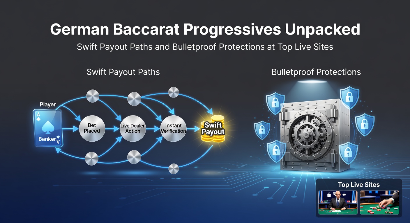Live-Stream eines Baccarat-Tisches mit progressivem Jackpot-Anzeiger in einem deutschen Online-Casino