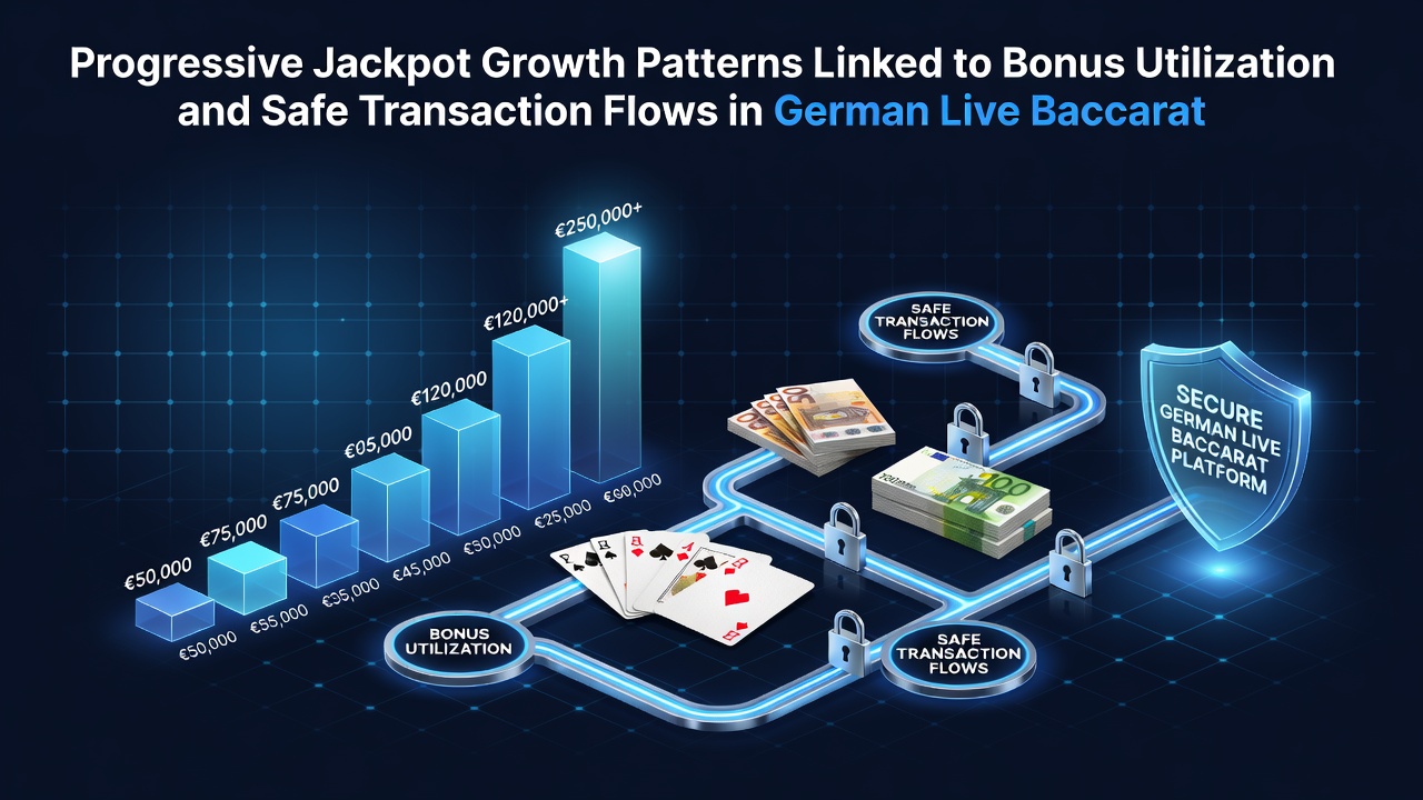 Darstellung von Wachstumsmustern progressiver Jackpots in deutschen Live-Baccarat-Spielen mit Fokus auf Bonusnutzung und Transaktionssicherheit