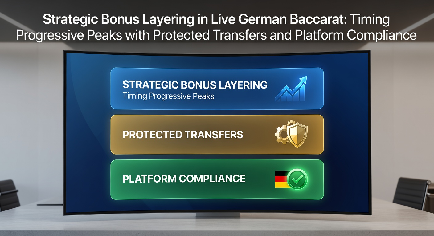Live Baccarat Tisch in einem deutschen Casino mit Fokus auf progressive Jackpots und Bonus-Strukturen