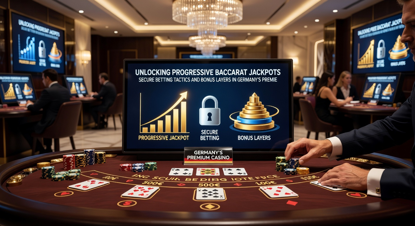 Screenshot eines progressiven Jackpot-Counters bei einem Baccarat-Live-Spiel mit Bonus-Overlay